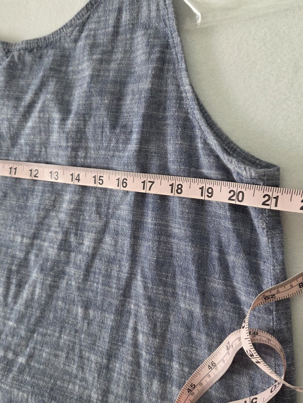 fresh produce XL Chambray Midi Dress - Blue - Picture 5 of 6